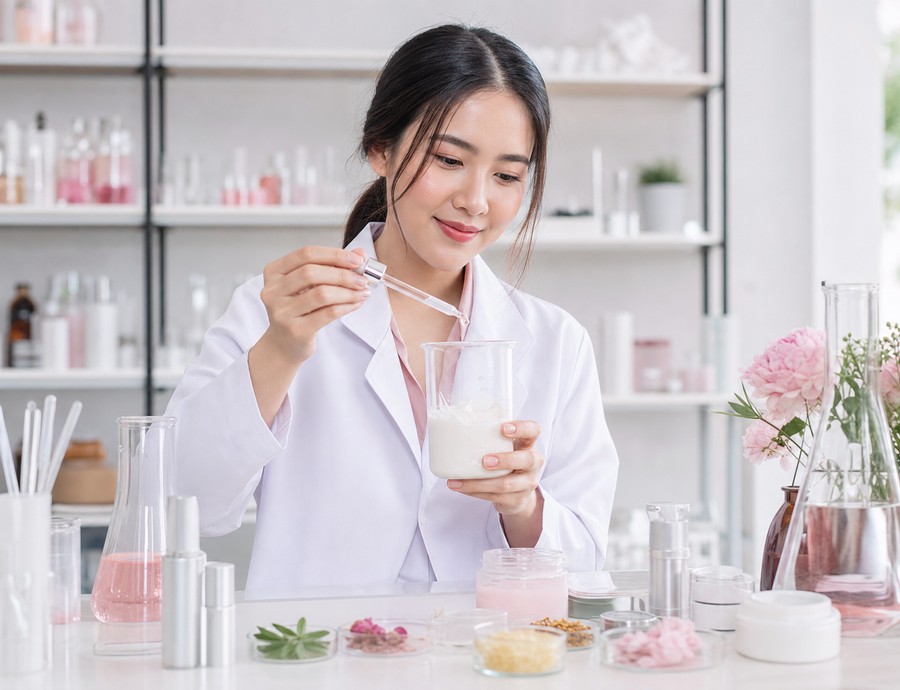 ห้องแล็บวิจัยและพัฒนาสูตรเครื่องสำอางของ Maya Care Labs